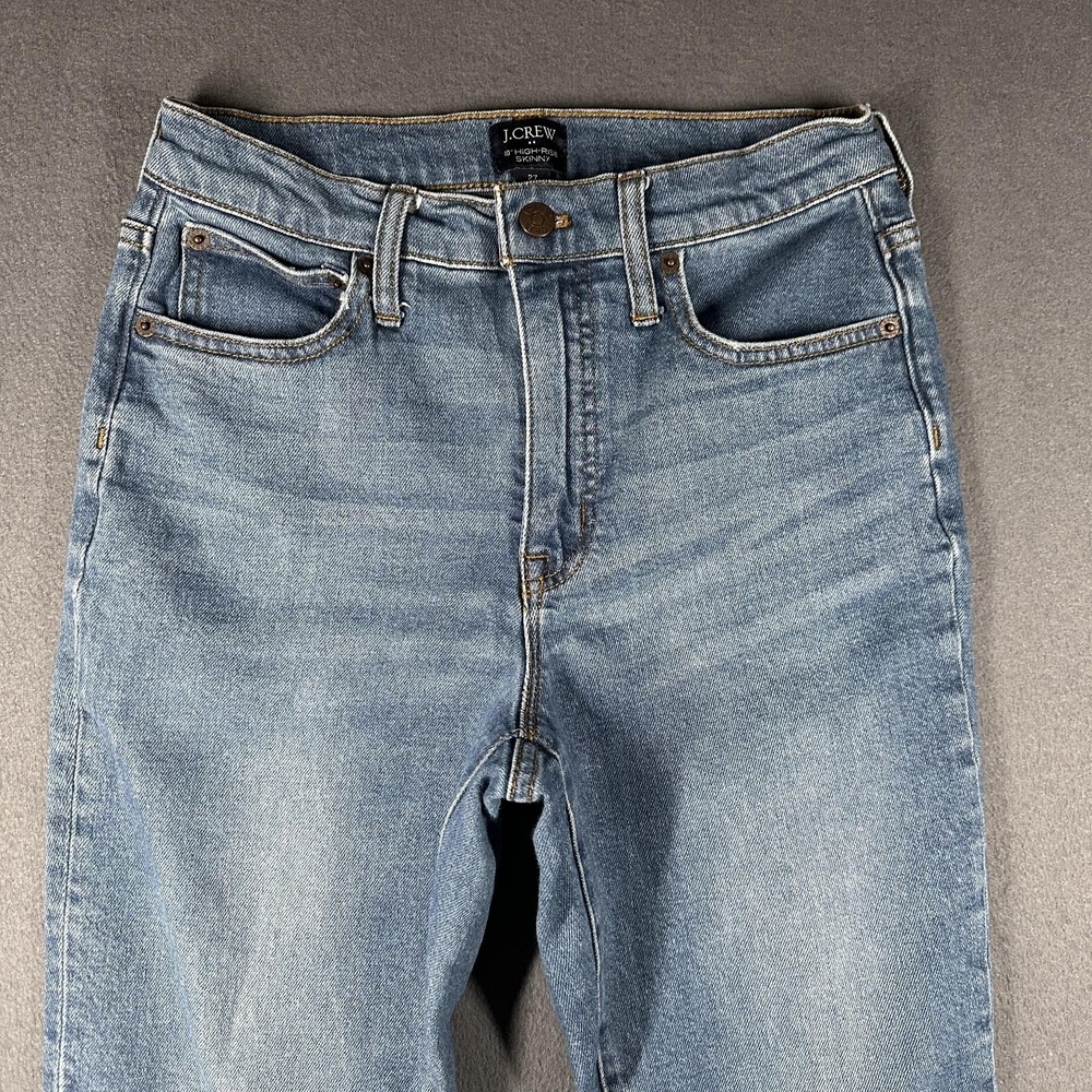 J Crew Jeans Womens 27 Blue 9in 10in High-Rise Skinny Lot of 2 Stretch Raw Hem - Picture 15 of 16